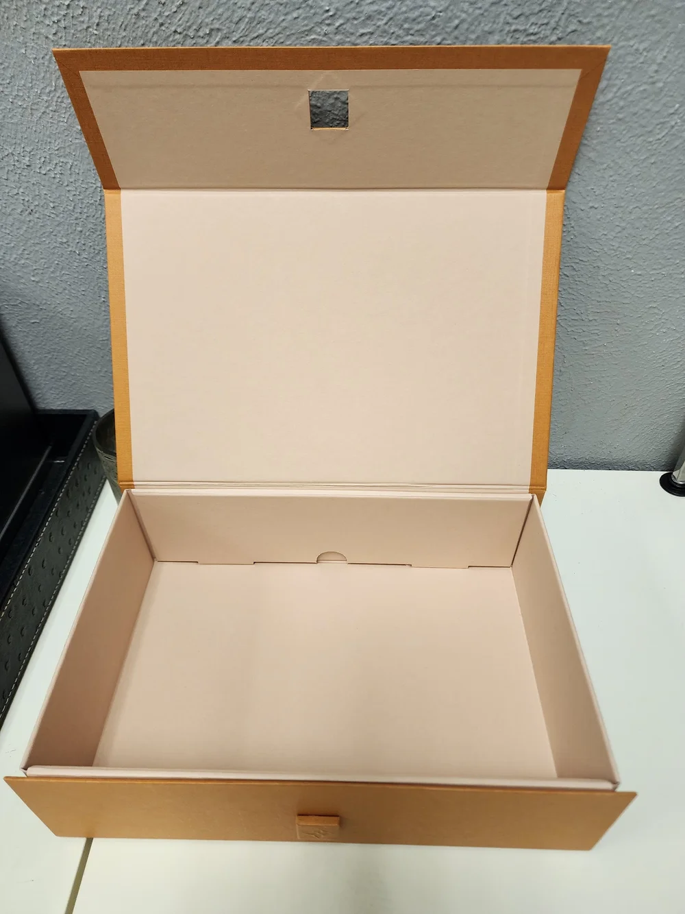 Louis Vuitton Box - Orange with Black Logo